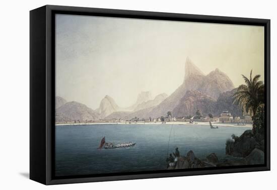 The Bay of Bota-Fogo, Rio De Janeiro-Thomas Ender-Framed Premier Image Canvas