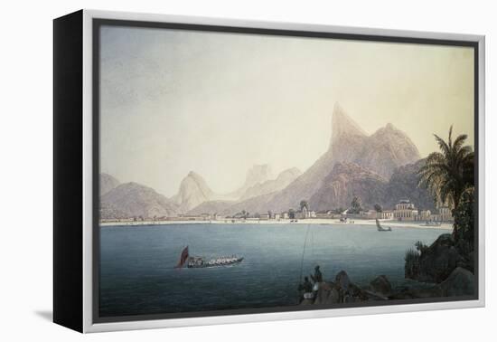 The Bay of Bota-Fogo, Rio De Janeiro-Thomas Ender-Framed Premier Image Canvas