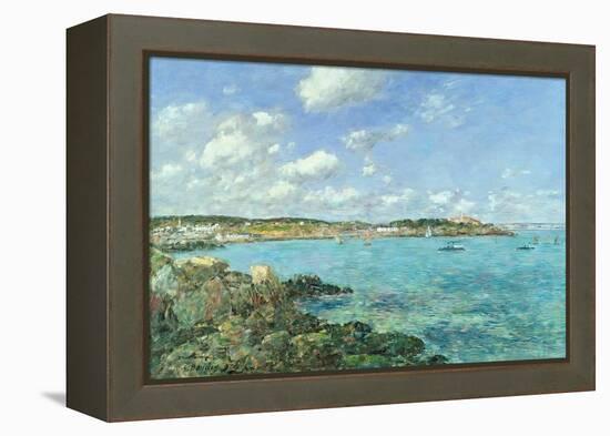 The Bay of Douarnenez, 1897-Eugène Boudin-Framed Premier Image Canvas