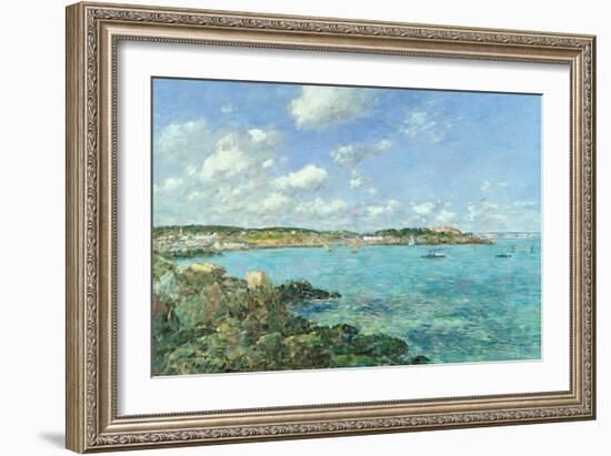 The Bay of Douarnenez, 1897-Eugène Boudin-Framed Giclee Print