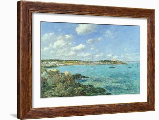 The Bay of Douarnenez, 1897-Eugène Boudin-Framed Giclee Print