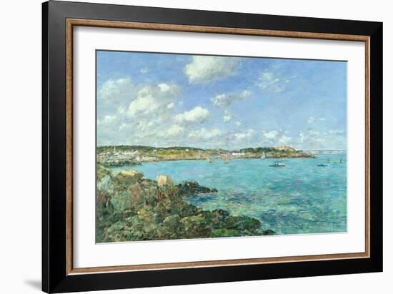 The Bay of Douarnenez, 1897-Eugène Boudin-Framed Giclee Print