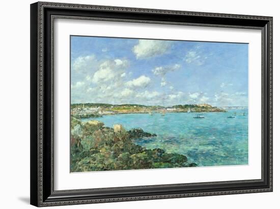 The Bay of Douarnenez, 1897-Eugène Boudin-Framed Giclee Print