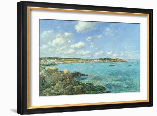 The Bay of Douarnenez, 1897-Eugène Boudin-Framed Giclee Print