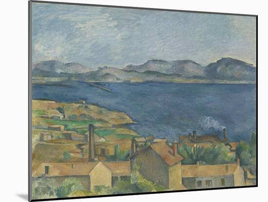 The Bay of Marseille, Seen from L'Estaque, C.1885-Paul Cezanne-Mounted Giclee Print