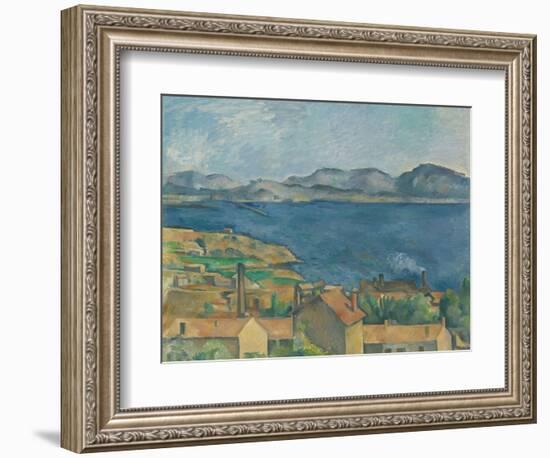 The Bay of Marseilles, Seen from L'Estaque, Ca 1885-Paul Cézanne-Framed Giclee Print