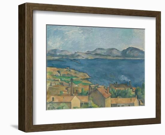 The Bay of Marseilles, Seen from L'Estaque, Ca 1885-Paul Cézanne-Framed Giclee Print