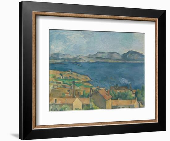 The Bay of Marseilles, Seen from L'Estaque, Ca 1885-Paul Cézanne-Framed Giclee Print