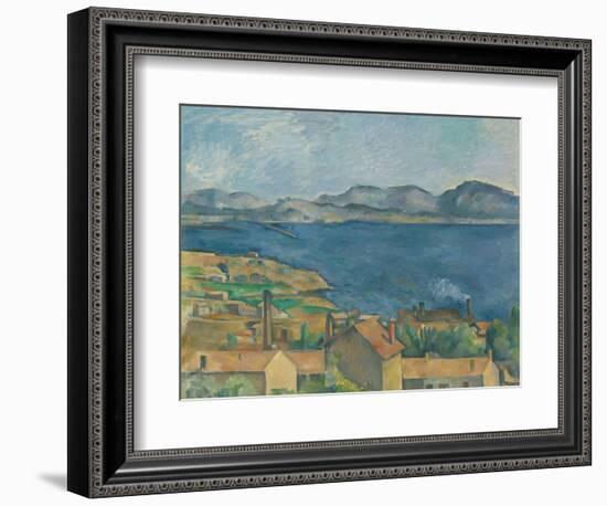 The Bay of Marseilles, Seen from L'Estaque, Ca 1885-Paul Cézanne-Framed Giclee Print