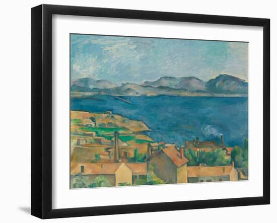 The Bay of Marseilles, Seen From L'Estaque-Paul C?zanne-Framed Giclee Print