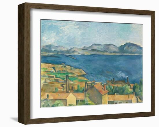 The Bay of Marseilles, Seen from L'Estaque-Paul Cézanne-Framed Giclee Print