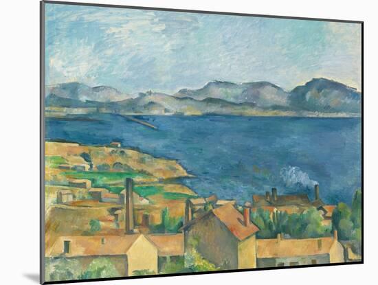 The Bay of Marseilles, Seen from L'Estaque-Paul Cézanne-Mounted Giclee Print