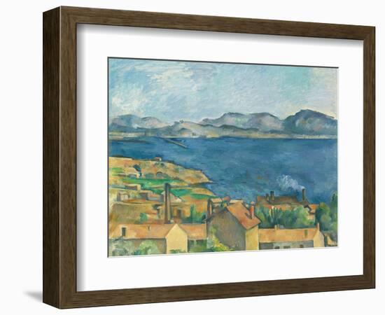 The Bay of Marseilles, Seen from L'Estaque-Paul Cézanne-Framed Giclee Print