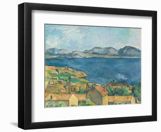 The Bay of Marseilles, Seen from L'Estaque-Paul Cézanne-Framed Giclee Print