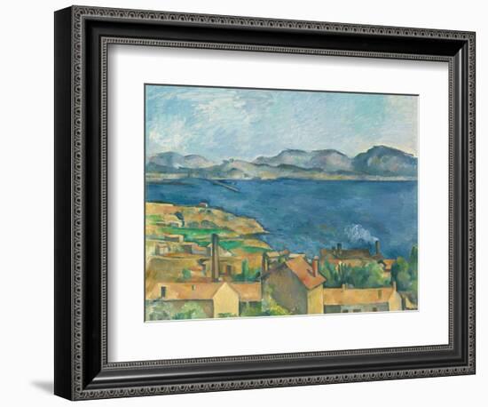 The Bay of Marseilles, Seen from L'Estaque-Paul Cézanne-Framed Giclee Print