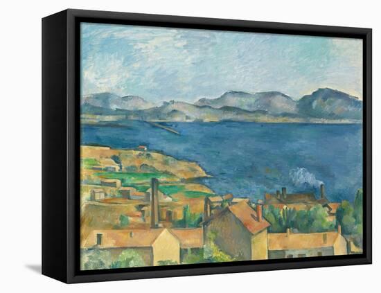 The Bay of Marseilles, Seen from L'Estaque-Paul Cézanne-Framed Premier Image Canvas