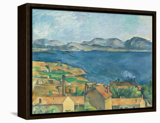 The Bay of Marseilles, Seen from L'Estaque-Paul Cézanne-Framed Premier Image Canvas