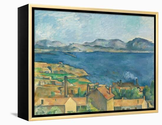 The Bay of Marseilles, Seen from L'Estaque-Paul Cézanne-Framed Premier Image Canvas