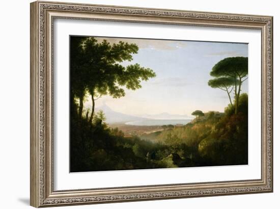 The Bay of Naples, C.1778 (Oil on Canvas)-Thomas Jones-Framed Giclee Print