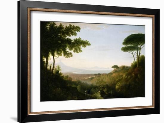 The Bay of Naples, C.1778 (Oil on Canvas)-Thomas Jones-Framed Giclee Print