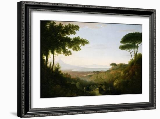 The Bay of Naples, C.1778 (Oil on Canvas)-Thomas Jones-Framed Giclee Print