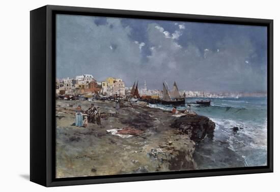 The Bay of Naples-Carlo Brancaccio-Framed Premier Image Canvas