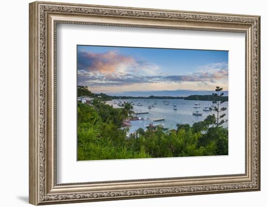 The Bay of Neiafu after Sunset, Vava'U Islands, Tonga, South Pacific-Michael Runkel-Framed Photographic Print