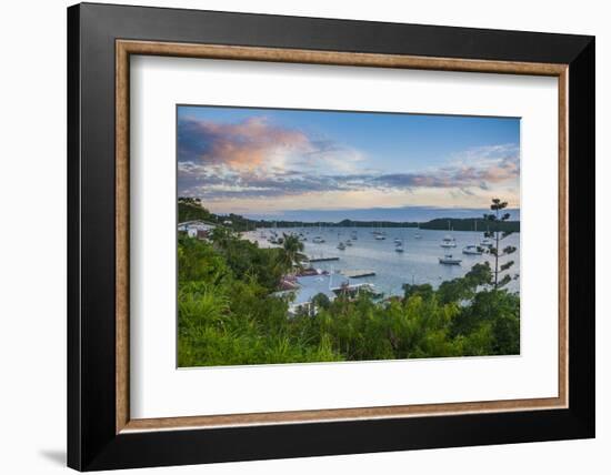 The Bay of Neiafu after Sunset, Vava'U Islands, Tonga, South Pacific-Michael Runkel-Framed Photographic Print