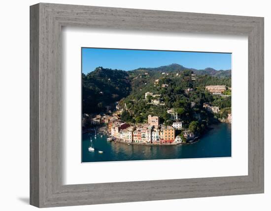 The Bay of Portofino Seen from Castello Brown, Genova (Genoa), Liguria, Italy, Europe-Carlo Morucchio-Framed Photographic Print