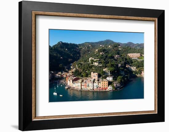 The Bay of Portofino Seen from Castello Brown, Genova (Genoa), Liguria, Italy, Europe-Carlo Morucchio-Framed Photographic Print