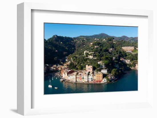 The Bay of Portofino Seen from Castello Brown, Genova (Genoa), Liguria, Italy, Europe-Carlo Morucchio-Framed Photographic Print