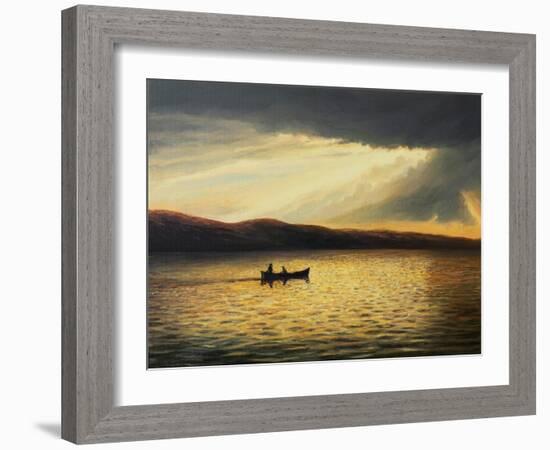 The Bay Of Silence-kirilstanchev-Framed Art Print