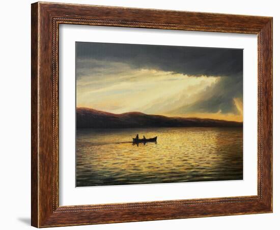 The Bay Of Silence-kirilstanchev-Framed Art Print