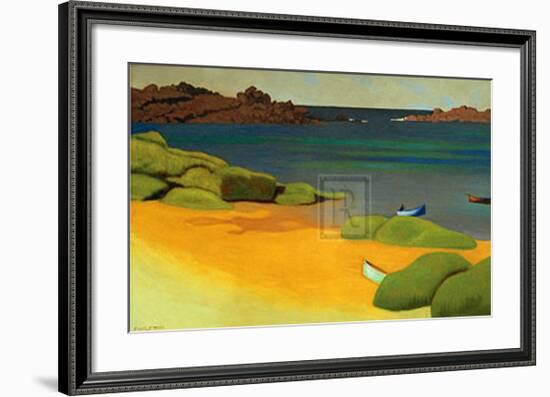 The Bay of Tregastel-Félix Vallotton-Framed Art Print