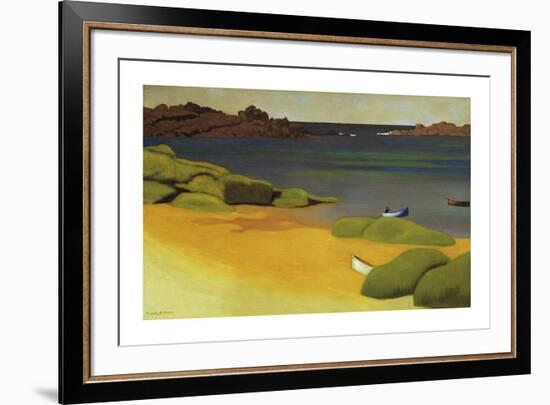 The Bay Of Tregastel-Felix Edouard Vallotton-Framed Premium Giclee Print