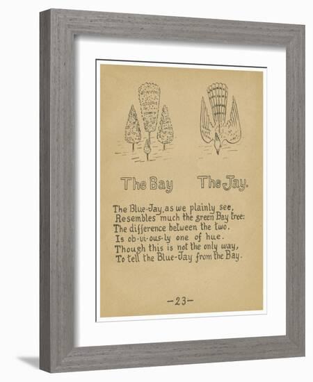 The Bay. The Jay.-Robert Williams Wood-Framed Art Print