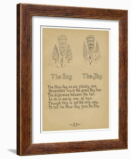 The Bay. The Jay.-Robert Williams Wood-Framed Art Print