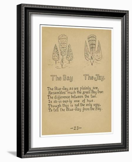 The Bay. The Jay.-Robert Williams Wood-Framed Art Print