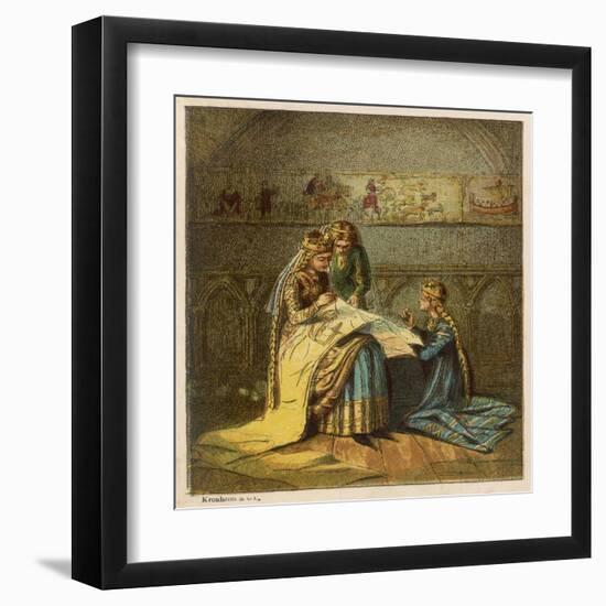 The Bayeux Tapestry is Made-Joseph Kronheim-Framed Art Print