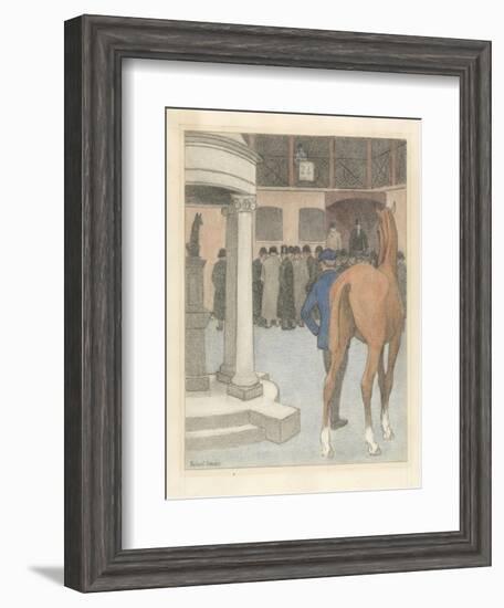 The Bayhorse, Tattersalls, 1921-Robert Polhill Bevan-Framed Giclee Print