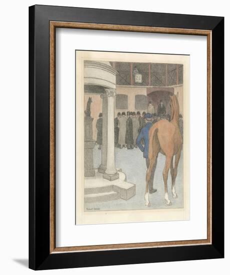 The Bayhorse, Tattersalls, 1921-Robert Polhill Bevan-Framed Giclee Print