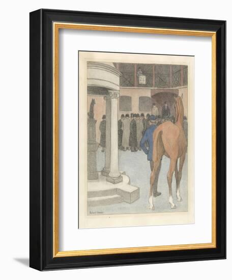 The Bayhorse, Tattersalls, 1921-Robert Polhill Bevan-Framed Giclee Print