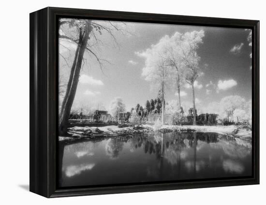 The Bayon, Angkor, Cambodia-Walter Bibikow-Framed Premier Image Canvas