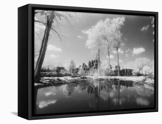 The Bayon, Angkor, Cambodia-Walter Bibikow-Framed Premier Image Canvas