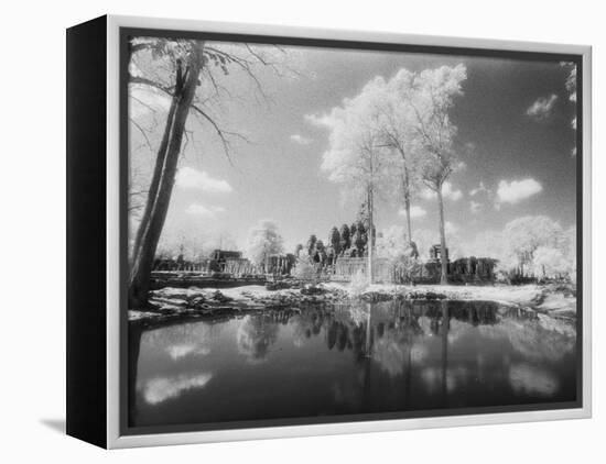 The Bayon, Angkor, Cambodia-Walter Bibikow-Framed Premier Image Canvas