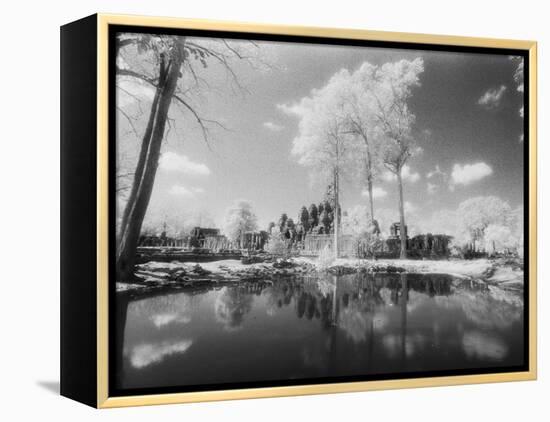 The Bayon, Angkor, Cambodia-Walter Bibikow-Framed Premier Image Canvas