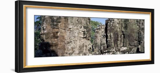 The Bayon, Angkor, Siem Reap Province, Cambodia, Indochina, Southeast Asia, Asia-Bruno Morandi-Framed Photographic Print