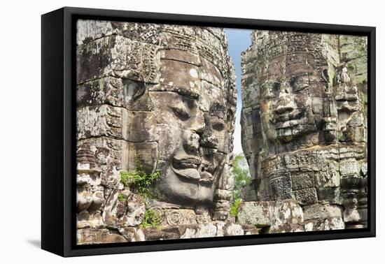 The Bayon, Angkor Thom, Angkor, UNESCO World Heritage Site, Siem Reap, Cambodia, Indochina-Andrew Stewart-Framed Premier Image Canvas
