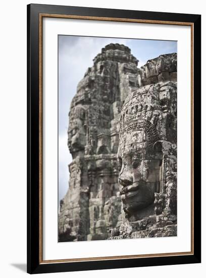 The Bayon, Angkor Thom, Angkor, UNESCO World Heritage Site, Siem Reap, Cambodia, Indochina-Andrew Stewart-Framed Photographic Print