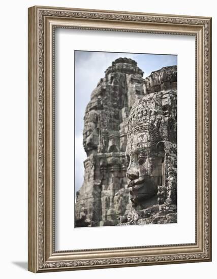 The Bayon, Angkor Thom, Angkor, UNESCO World Heritage Site, Siem Reap, Cambodia, Indochina-Andrew Stewart-Framed Photographic Print